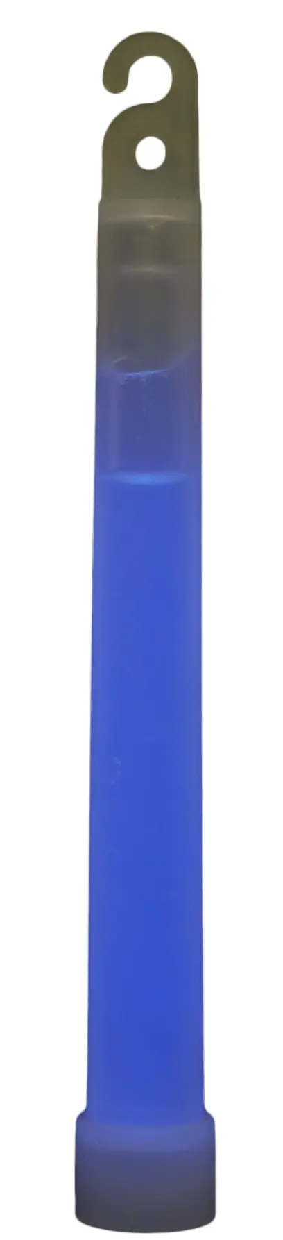 Humvee Lightstick, chemická bezpečnostní světelná tyč modré barvy. Aktivace prohnutím. Výdrž až 12 hodin. Praktický háček pro zavěšení. Délka 15 cm.